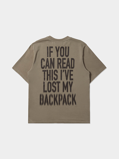 Футболка BOULDER LOST MY BACKPACK (размер XL, цвет Серый)