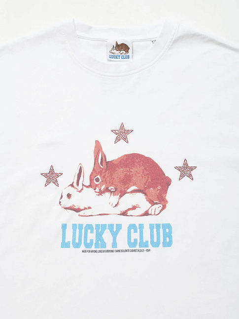 Футболка LUCKY CLUB (размер S, цвет Белый)
