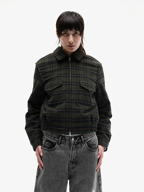 Куртка STAY PLAID (размер S, цвет Коричневый)