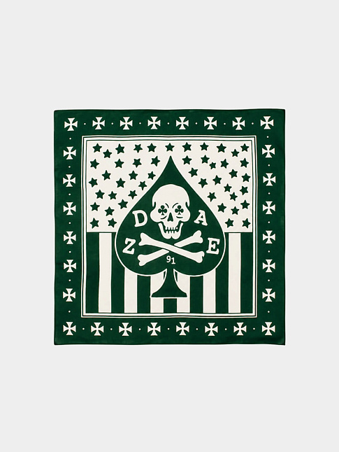 Бандана DAZE SKULL (размер one size, цвет Зеленый)