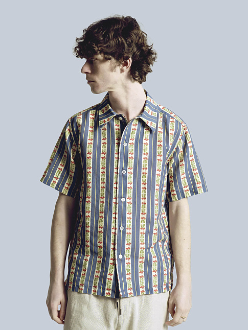 Рубашка BUSEY FLORAL STRIPE (размер L, цвет Разноцветный)
