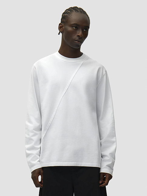 Лонгслив BACK CIRCLE LOGO (размер 3XL, цвет Белый)