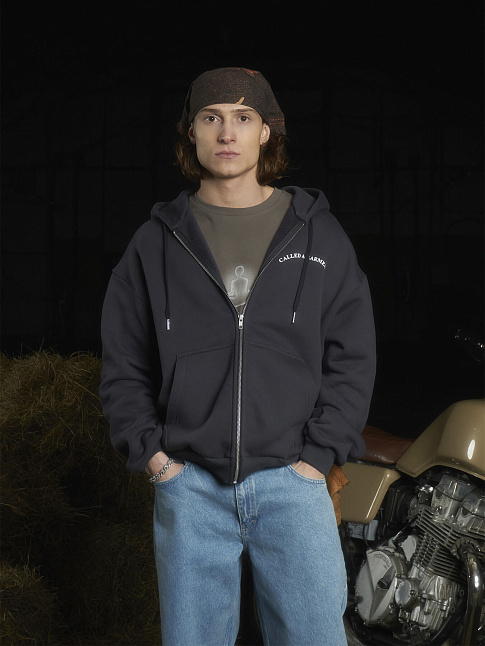 Худи TAMP HEAVY COTTON ZIP (размер L, цвет Темно-синий)