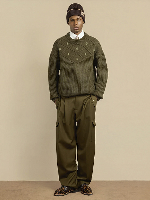 Свитер MONOGRAMME (размер L, цвет Зеленый)