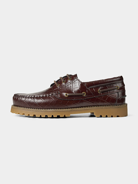 Ботинки OLLIE BOAT SHOE (размер 41, цвет Коричневый)