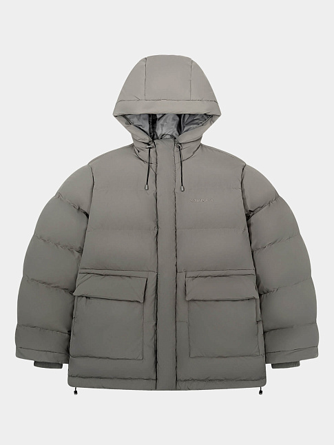 Пуховик HTF LOGO (размер XL, цвет Серый)