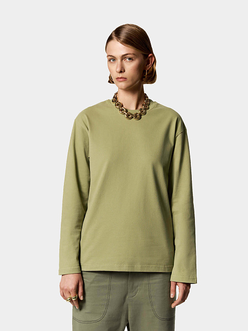 Лонгслив (размер XS, цвет Зеленый)