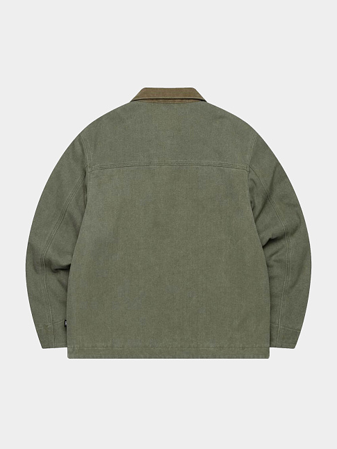 Куртка WASHED CANVAS WORK (размер S, цвет Зеленый)