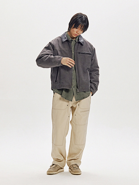 Куртка HEAVY CANVAS DESTROYED WORK (размер XL, цвет Серый)