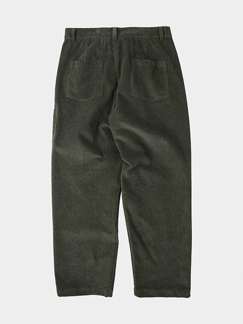 Брюки CORDUROY WIDE ONE TUCK (размер L, цвет Зеленый)