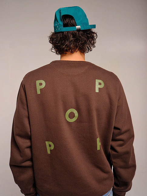 Свитшот LOGO SWEAT (размер L, цвет Коричневый)