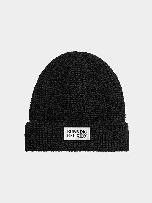 Шапка TWO LAYER WATCH BEANIE LOGO (размер one size, цвет Черный)