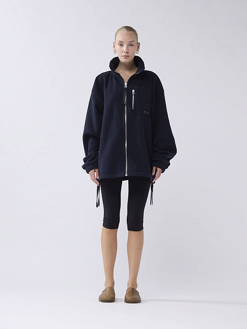 Куртка FLEECE ZIP-UP (размер XL, цвет Темно-синий)