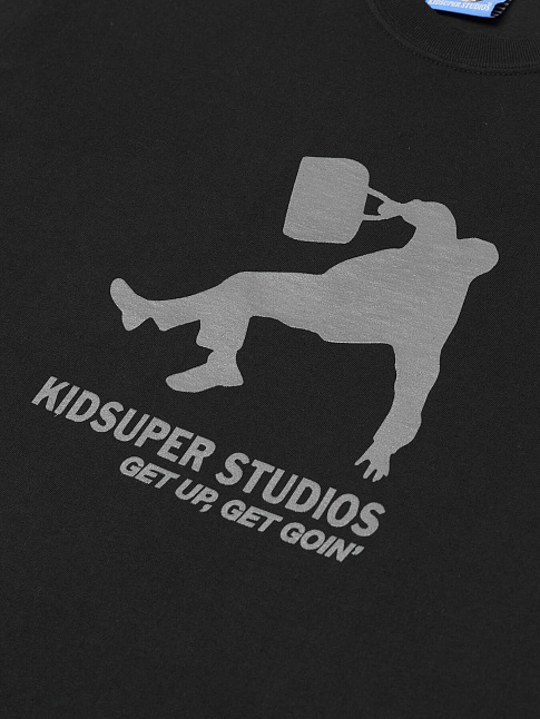 Футболка GET UP' & GET GOIN' (размер L, цвет Черный)