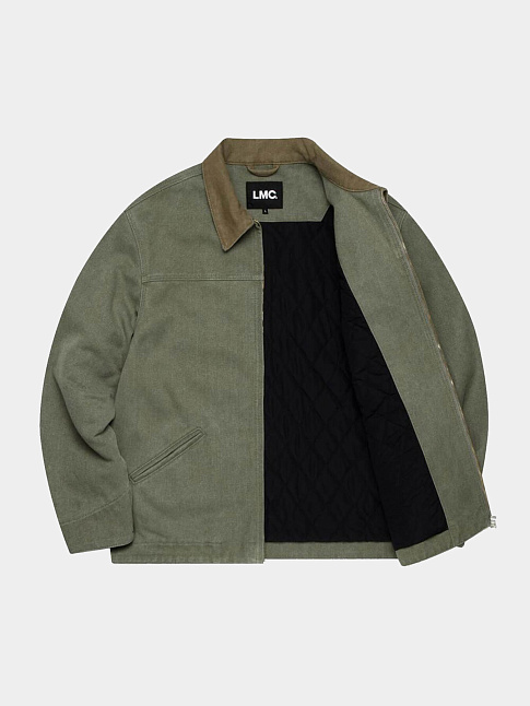 Куртка WASHED CANVAS WORK (размер S, цвет Зеленый)