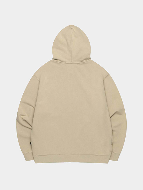 Худи WASHED OG APPLIQUE ZIP-UP (размер M, цвет Бежевый)
