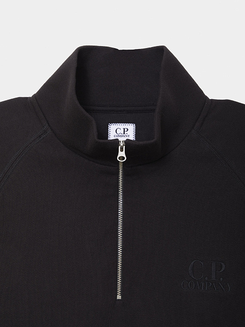 Свитшот DIAGONAL RAISED FLEECE HALF ZIP LOGO (размер XL, цвет 999)