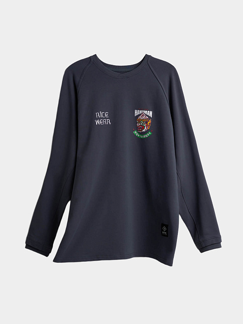 Лонгслив MUAY THAI (размер M, цвет Темно-серый)