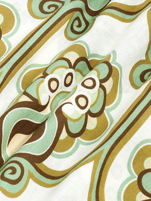 Рубашка TAPISSERIE FLORALE LIN (размер L, цвет Зеленый)