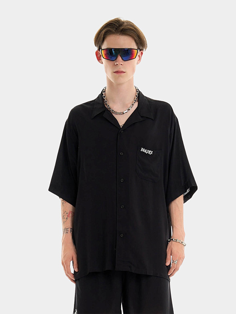 Рубашка SCRIPT SHIRT WHITE LOGO (размер L, цвет Черный)