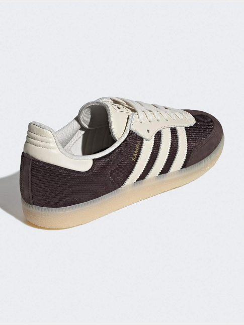 Кроссовки SAMBA OG (размер 43 1/3, цвет Коричневый-Бежевый)