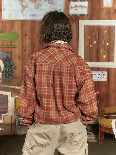 Рубашка HUMAN FLANNEL (размер S, цвет Красный)