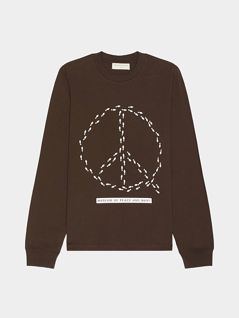 Лонгслив PEACEFUL PATH (размер L, цвет Коричневый)