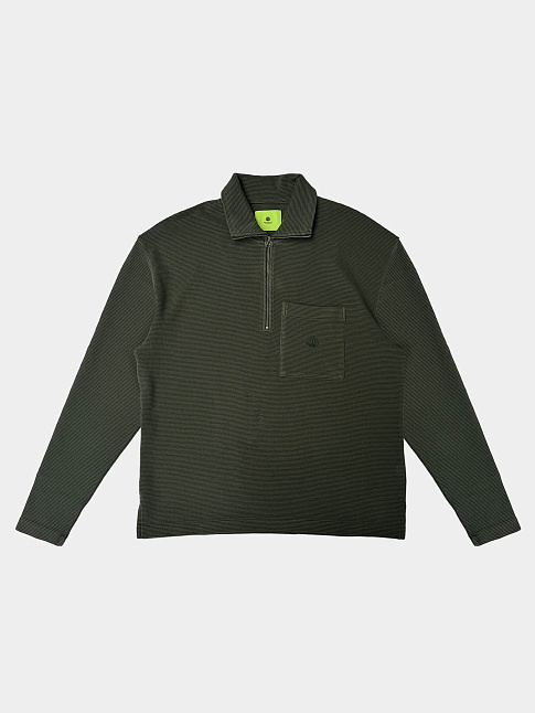 Лонгслив TIDE HALF ZIP (размер XL, цвет FOREST GREEN)