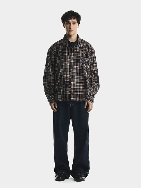 Рубашка DOWNTOWN 98 (размер XXS-XS, цвет Коричневый)