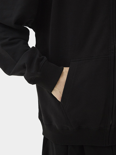 Худи на молнии P LOGO LW (размер M, цвет Черный)