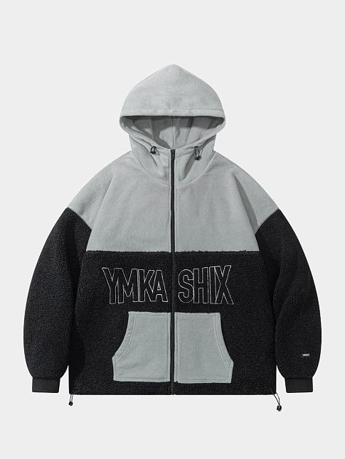 Худи LITTLE LAMB ZIP (размер L, цвет Черный-Серый)