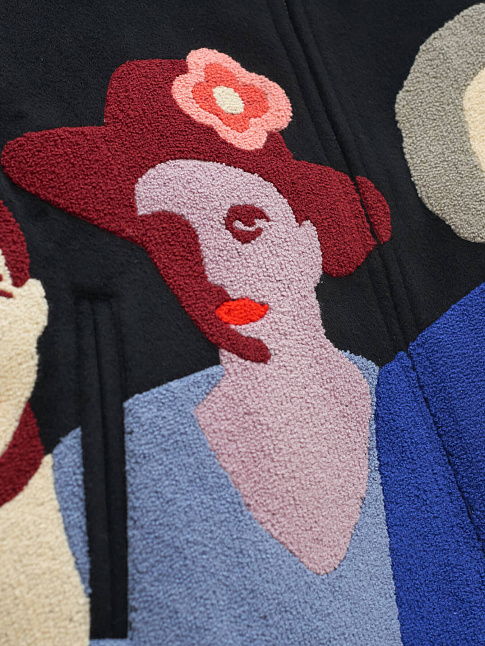Куртка PATCHWORK PORTRAITS VARSITY (размер L, цвет Черный)