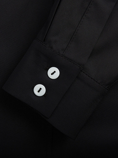 Рубашка KINOMO WITHOUT COLLAR LS (размер L, цвет Черный)