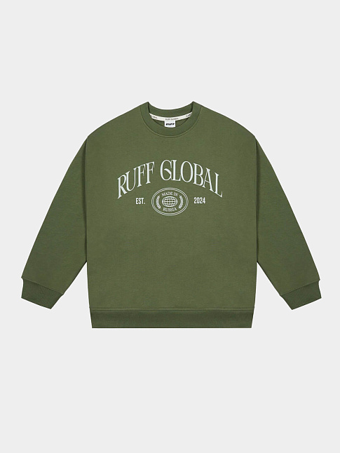 Свитшот OVERSIZED  (размер S, цвет Зеленый)