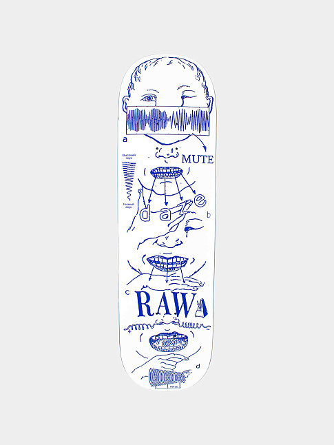 Дека MUTE (размер 8,5, цвет Синий)