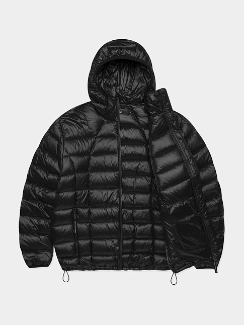 Пуховик OVAL GLOBE LIGHT WEIGHT HOODED DOWN (размер XL, цвет Черный)