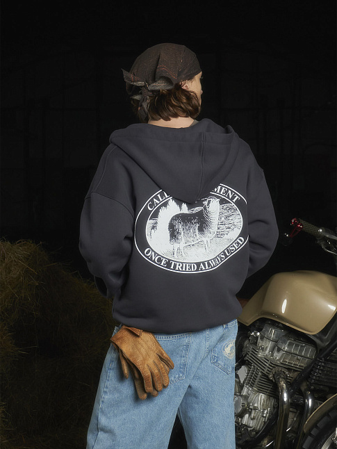 Худи TAMP HEAVY COTTON ZIP (размер S, цвет Темно-синий)