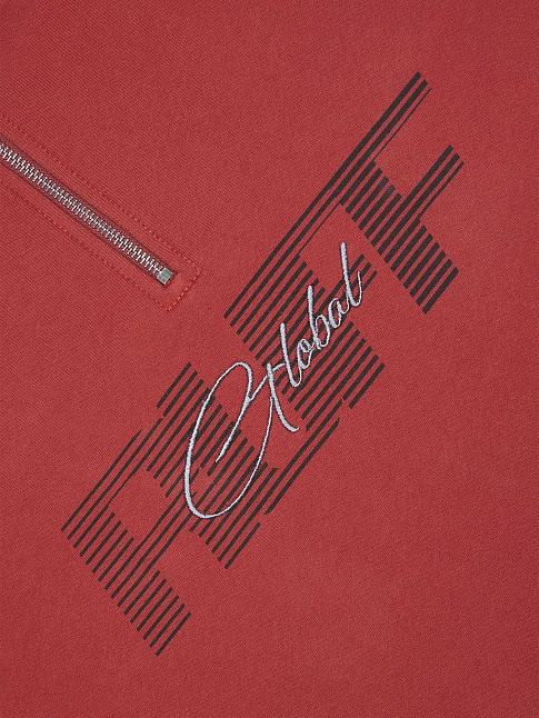 Толстовка на молнии (размер S, цвет Красный)