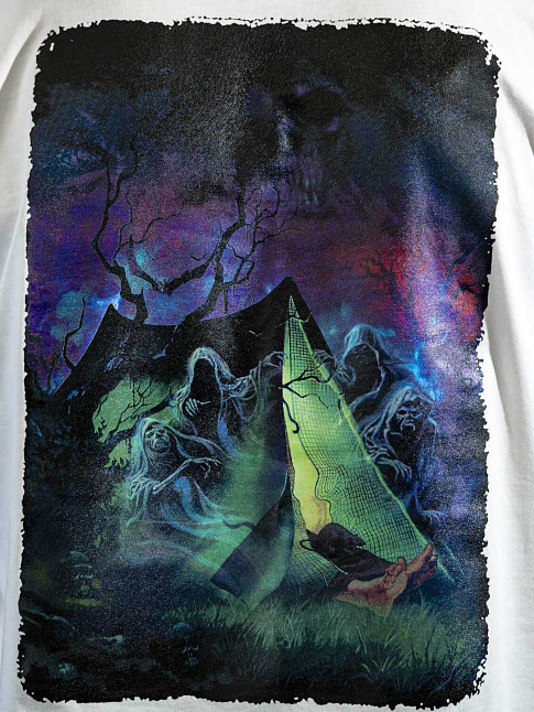 Футболка MONSTER TENT (размер L, цвет Белый)