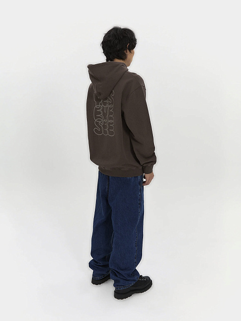 Худи C-LOGO (размер L, цвет Темно-коричневый)