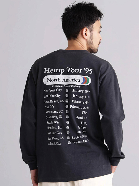 Лонгслив HEMP TOUR (размер L, цвет Черный)