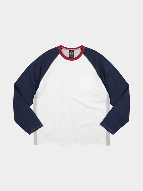 Лонгслив COLOR BLOCK RAGLAN (размер L, цвет Белый)