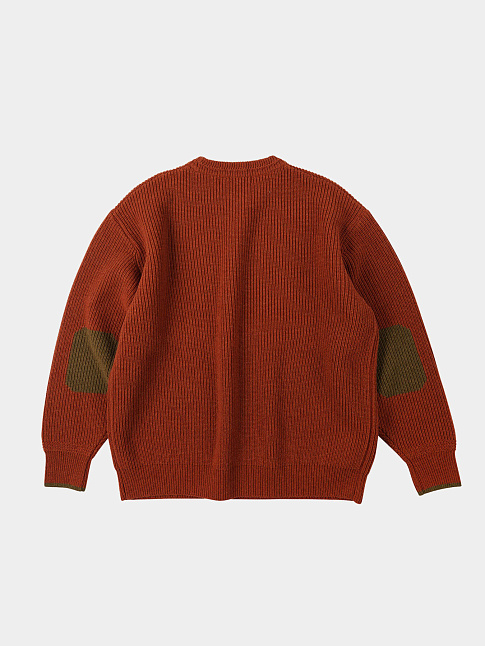 Свитер PATCH ROUND (размер L, цвет Бордовый)