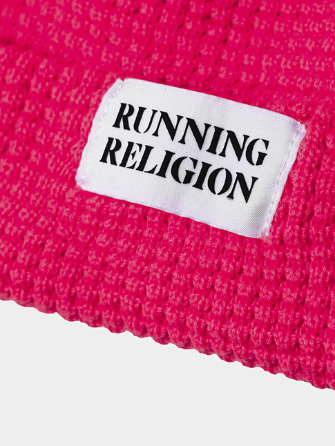 Шапка TWO LAYER WATCH BEANIE LOGO (размер one size, цвет Розовый)