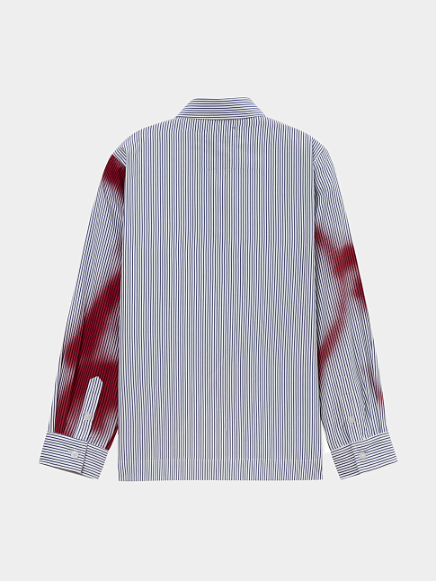 Рубашка BLURRY FACE AIRBRUSH STRIPED BUTTON UP (размер M, цвет Разноцветный)