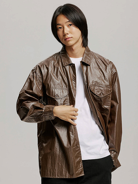 Овершот COATED WORK (размер M, цвет Коричневый)