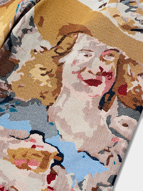 Брюки JACQUARD PAINTINGS DOUBLE PLEATED (размер XXL, цвет Разноцветный)