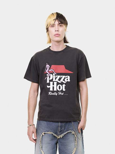 Футболка PIZZA HOT (размер L, цвет Черный)