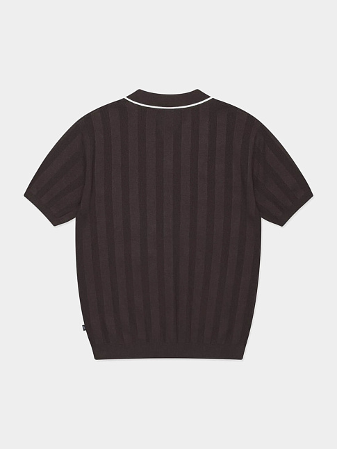 Поло MESH KNIT POLO (размер S, цвет Коричневый)