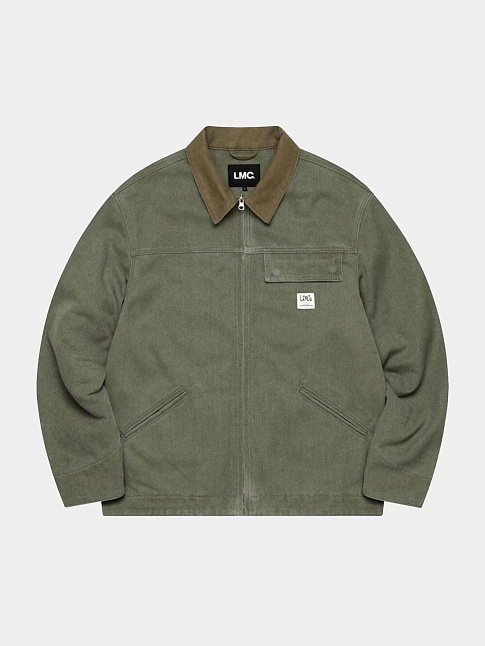 Куртка WASHED CANVAS WORK (размер S, цвет Зеленый)